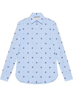 Gucci рубашка с вышивкой
