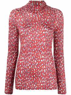 Forte Forte leopard-print high-neck top
