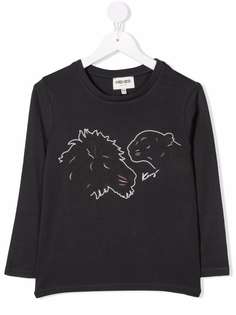 Kenzo Kids logo-print long-sleeve T-shirt