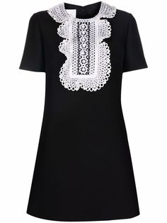 Valentino платье мини с оборками