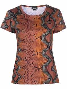 Just Cavalli snakeskin-print cotton T-shirt