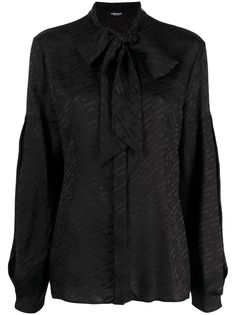Versace шелковая рубашка с принтом La Greca