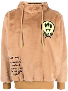 BARROW logo-patch fleece hoodie