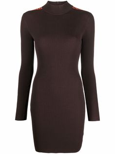 Michael Michael Kors платье в рубчик с логотипом