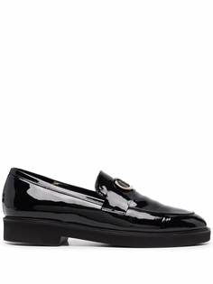 Casadei glossy leather loafers