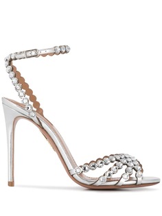Aquazzura босоножки Studio с отделкой кристаллами