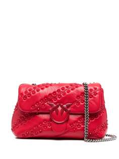 Pinko Love stud-embellished shoulder bag