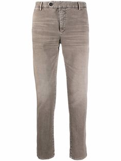 Pt01 washed slim-fit trousers