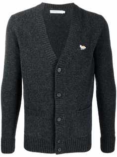 Maison Kitsuné кардиган Fox Patch с V-образным вырезом