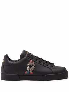 Dolce & Gabbana кеды с нашивкой-логотипом DG Family