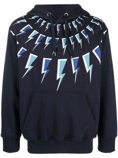 Neil Barrett худи с принтом Thunderbolt
