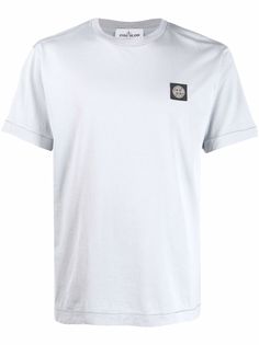 Stone Island футболка с нашивкой-логотипом