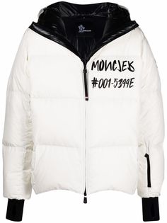 Moncler Grenoble пуховик с логотипом