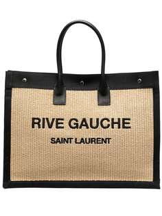 Saint Laurent соломенная сумка-тоут Rive Gauche