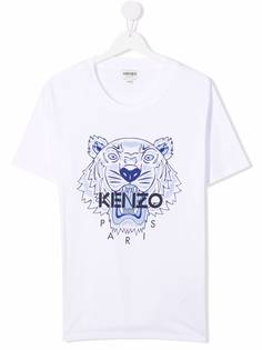 Kenzo Kids футболка с принтом Tiger