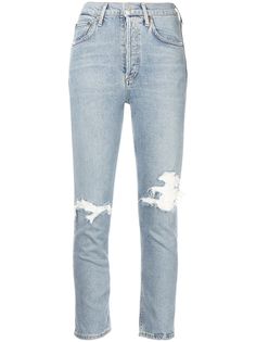 AGOLDE укороченные джинсы Riley