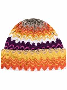 Missoni шерстяная шапка бини в стиле колор-блок