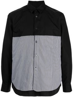 Comme Des Garçons Homme Plus рубашка с контрастной вставкой