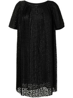 Emporio Armani плиссированное платье-трапеция