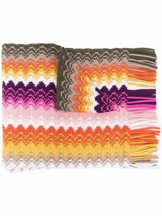 Missoni шарф с бахромой