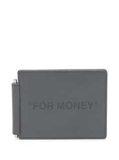 Off-White картхолдер For Money с тиснением