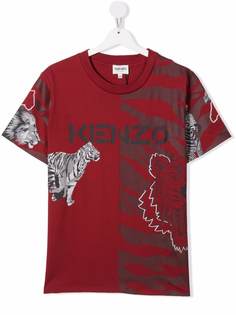 Kenzo Kids футболка из органического хлопка с логотипом