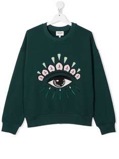 Kenzo Kids толстовка из органического хлопка с вышивкой