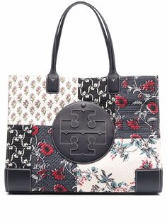 Tory Burch сумка-шопер в технике пэчворк