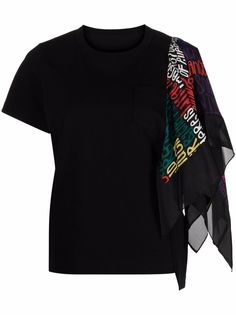 sacai футболка с платком