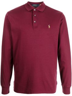 Polo Ralph Lauren рубашка поло с длинными рукавами и вышитым логотипом