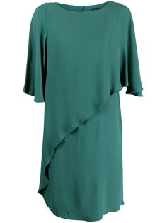 Emporio Armani многослойное платье с укороченными рукавами