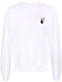 Off-White DEGRADE ARROW SLIM CREWNECK WHITE MULTIC