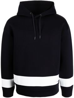 Emporio Armani худи с окантовкой в полоску