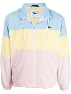 Lacoste ветровка в стиле колор-блок