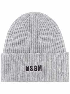MSGM шапка бини с вышитым логотипом