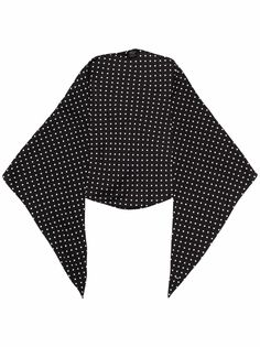 Saint Laurent шелковый платок в горох
