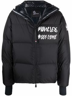 Moncler Grenoble пуховик с логотипом