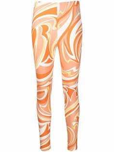 Emilio Pucci спортивные легинсы с принтом Vortici
