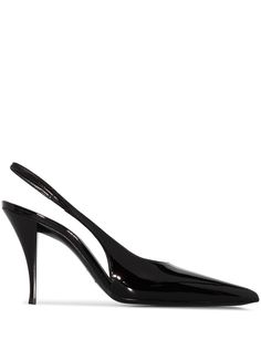 Saint Laurent туфли Helmut 90 с ремешком на пятке