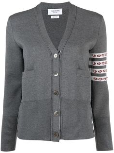 Thom Browne кардиган с полосками 4-Bar