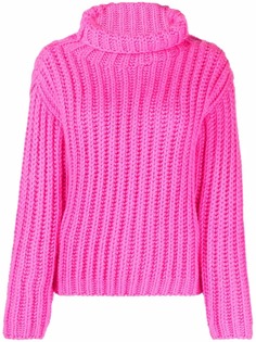 RED Valentino джемпер крупной вязки с высоким воротником