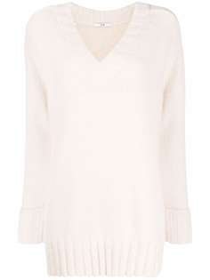 Co v-neck long knit jumper
