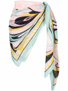 Emilio Pucci юбка с завязками и графичным принтом