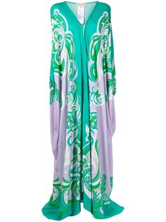 Emilio Pucci платье-кафтан с принтом Albizia Piazzto