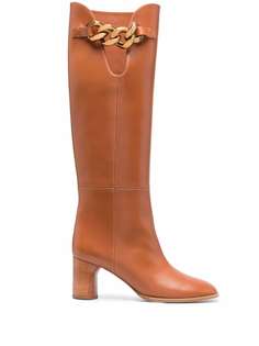 Casadei сапоги с цепочным декором