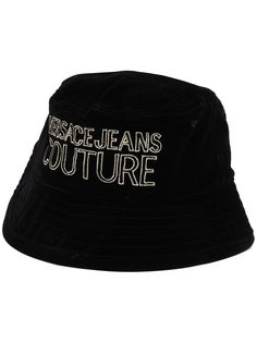 Versace Jeans Couture панама с вышитым логотипом