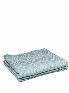 Missoni Home одеяло с узором зигзаг и бахромой