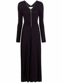 Victoria Beckham длинное платье со сборками