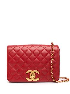 Chanel Pre-Owned маленькая сумка через плечо Full Flap 1985-1993 годов