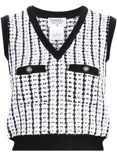 Chanel Pre-Owned твидовый жилет 1997-го года